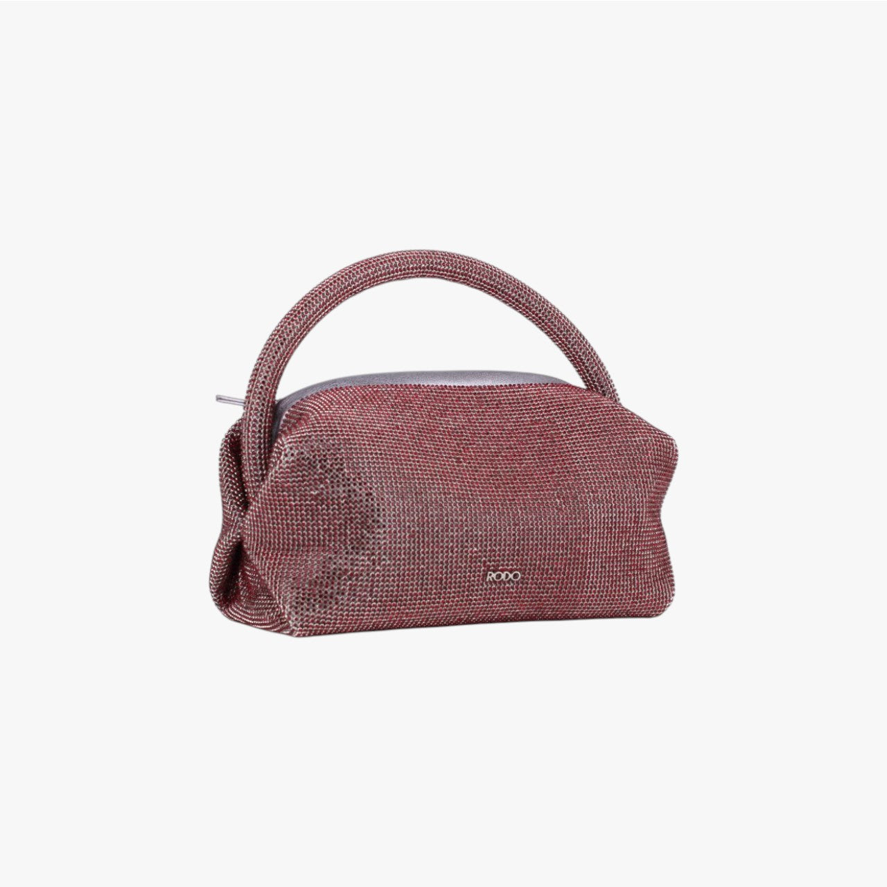 Lexie - Leather Handbag With Strass-Covered Handle