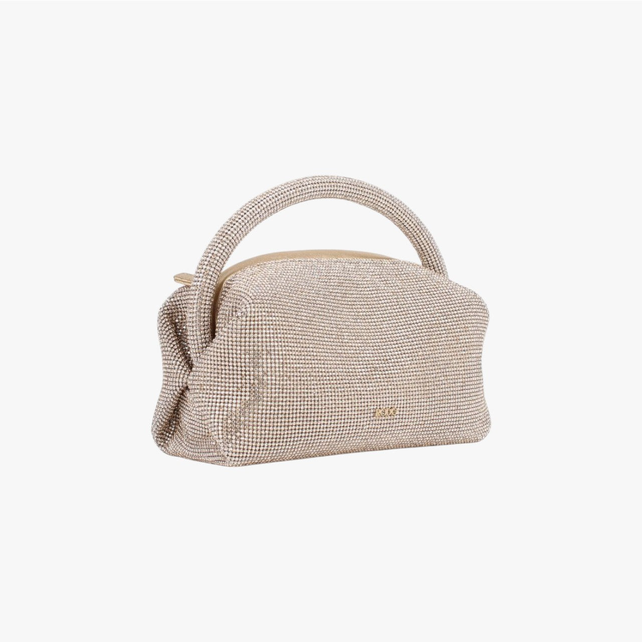 Lexie - Leather Handbag With Strass-Covered Handle