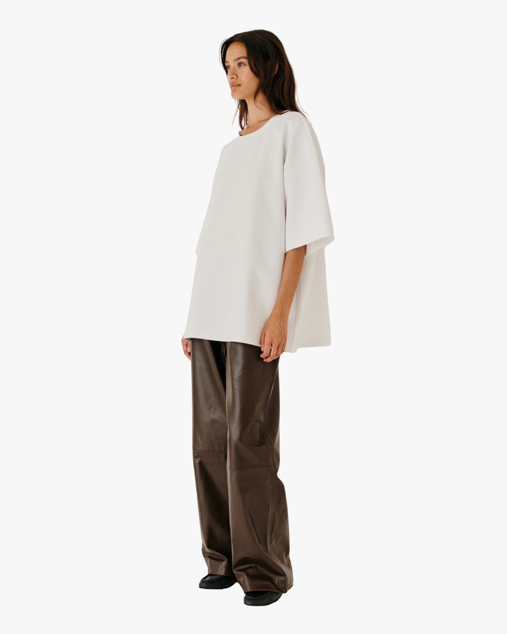 TG Bow Oversize Tee White