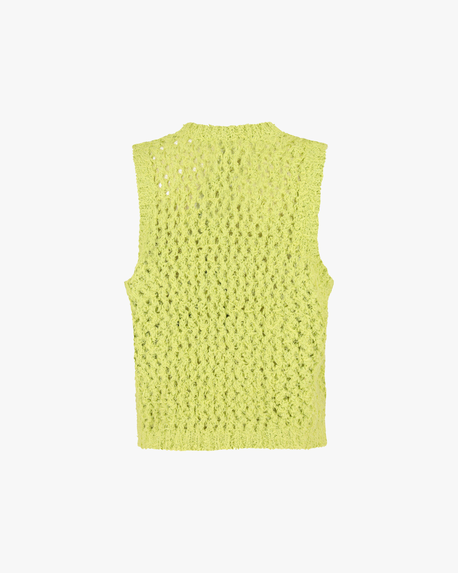 Top canotta in maglia Erin verde oliva