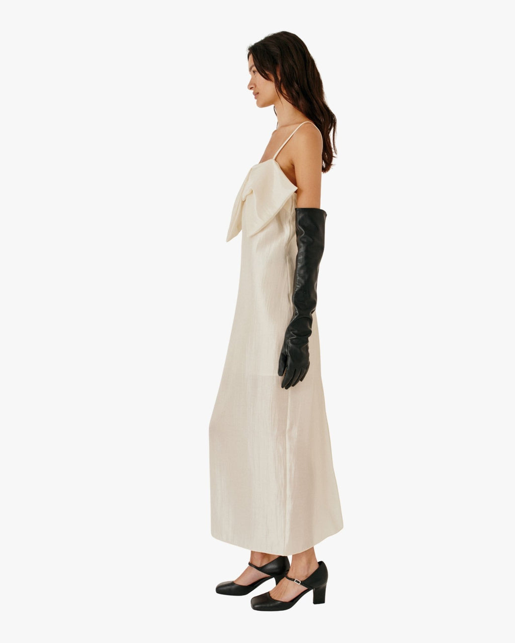 Porcha Drape Dress Macadamia