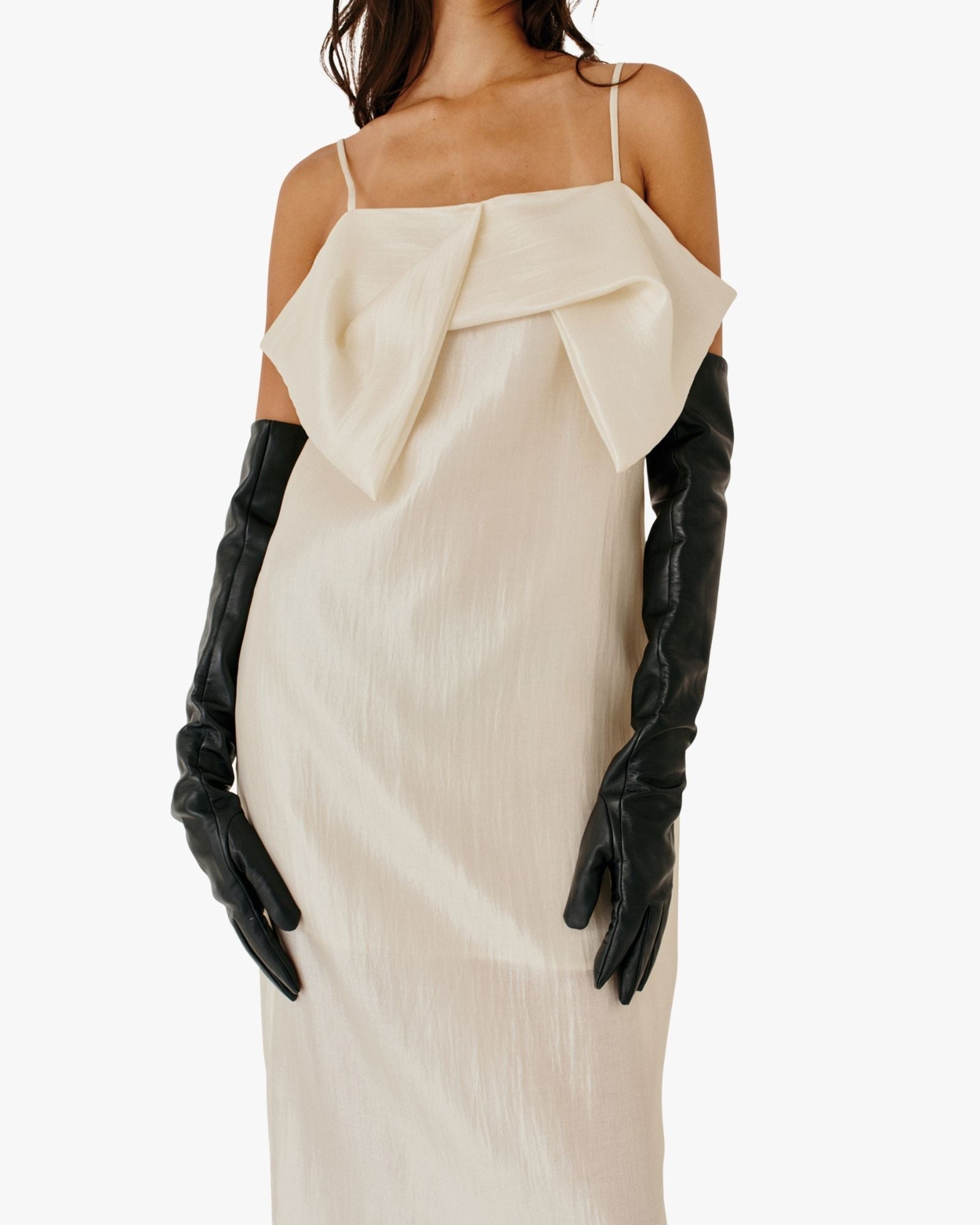 Porcha Drape Dress Macadamia