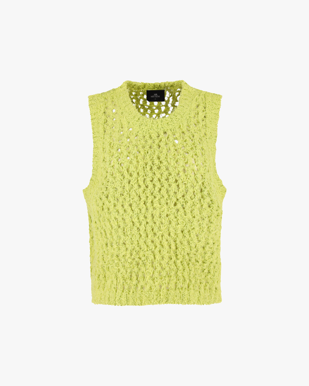 Top canotta in maglia Erin verde oliva