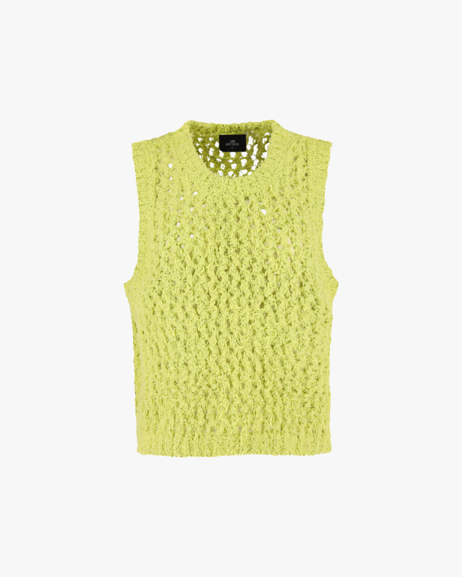 Top canotta in maglia Erin verde oliva