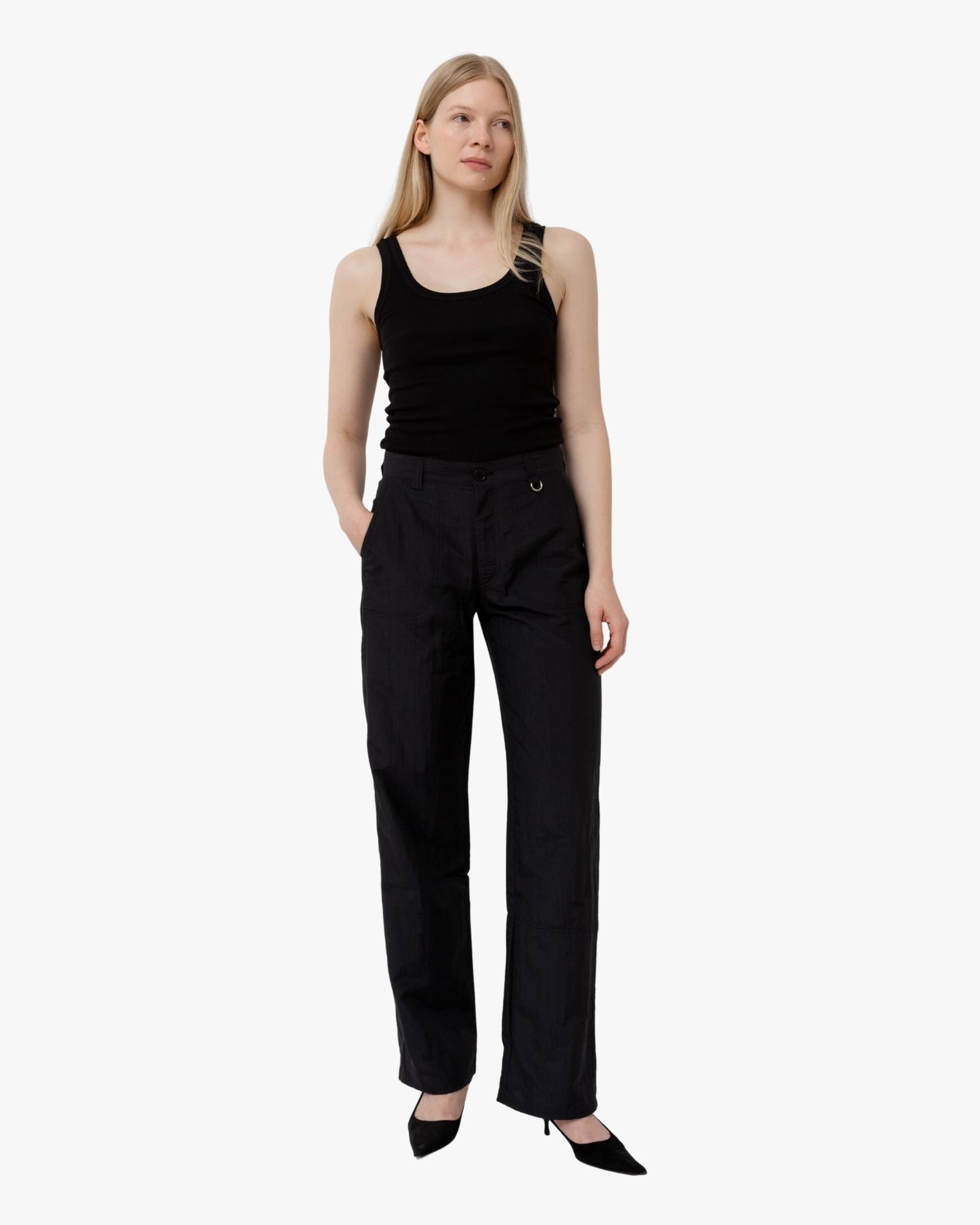 Straight-Leg Trousers Jeanette Black
