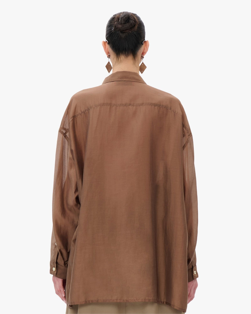 Camicia Daria color cioccolato