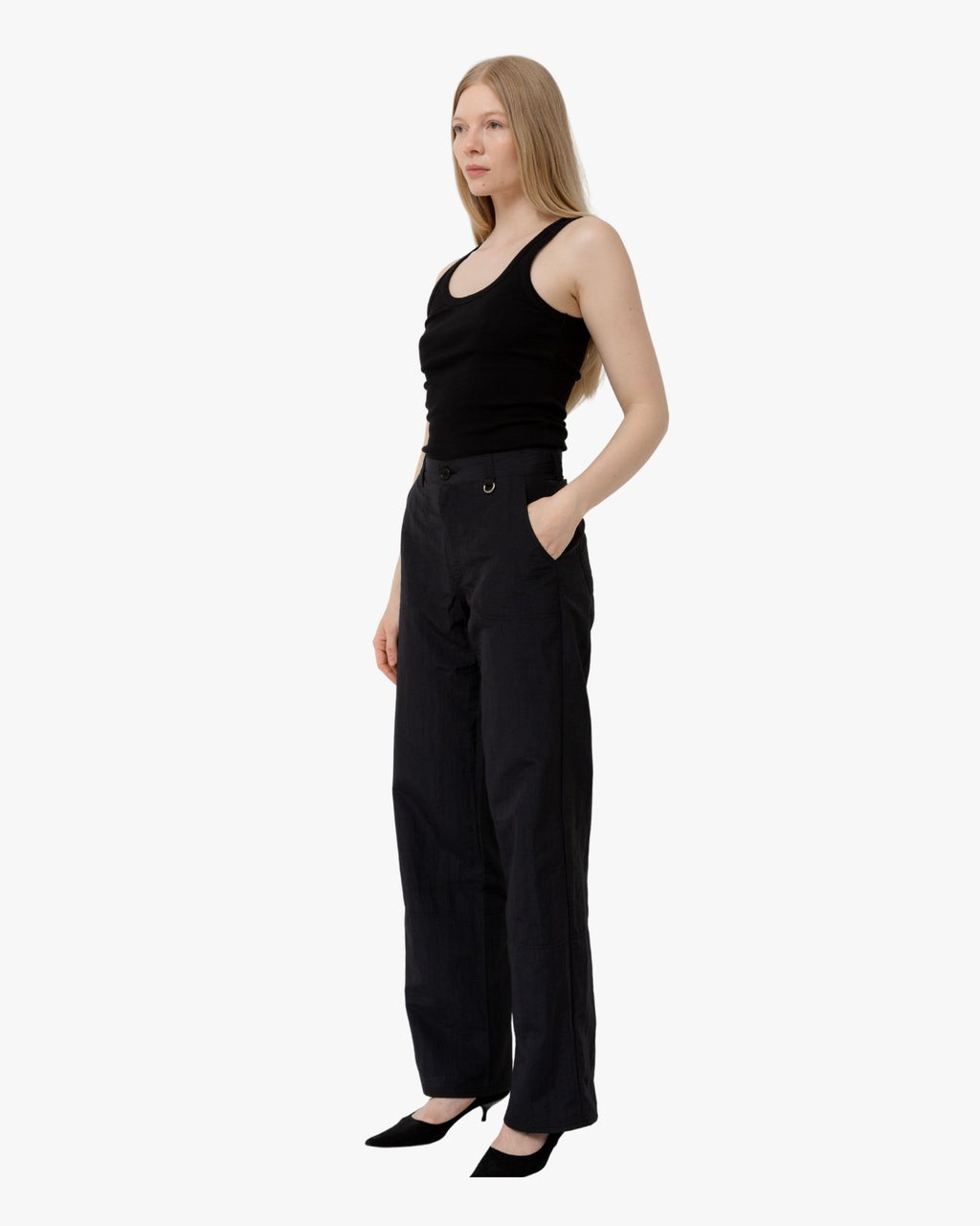 Straight-Leg Trousers Jeanette Black