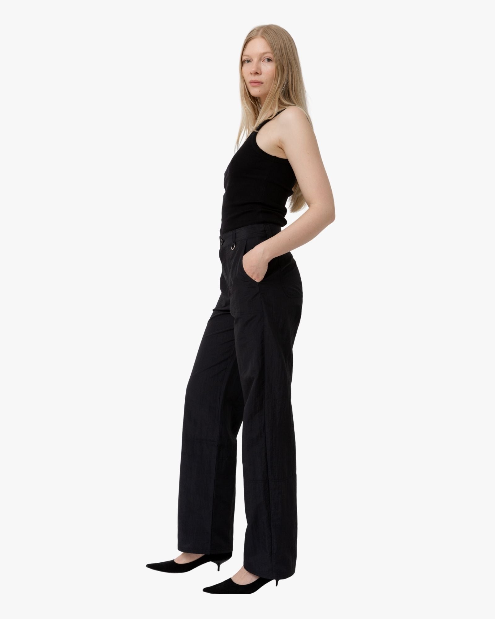 Straight-Leg Trousers Jeanette Black