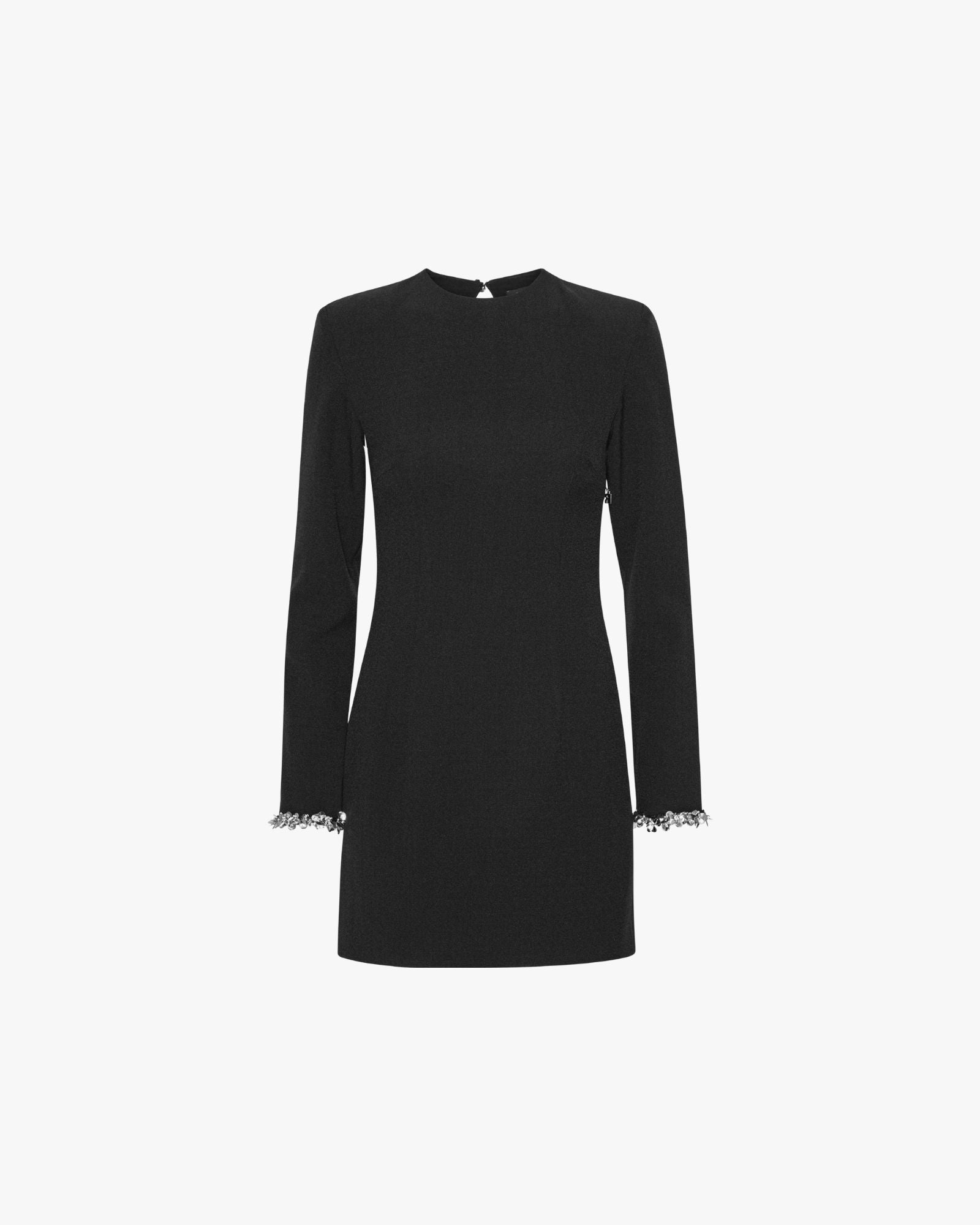 Crepe Mini Dress Black