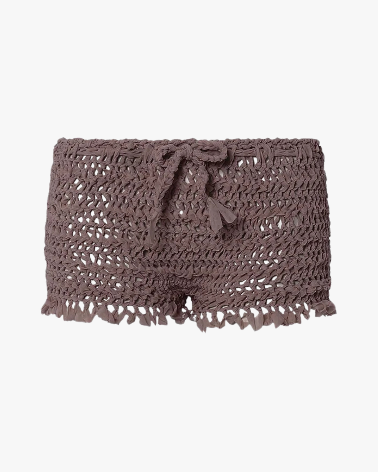 Agnese Knitted Shorts Brown