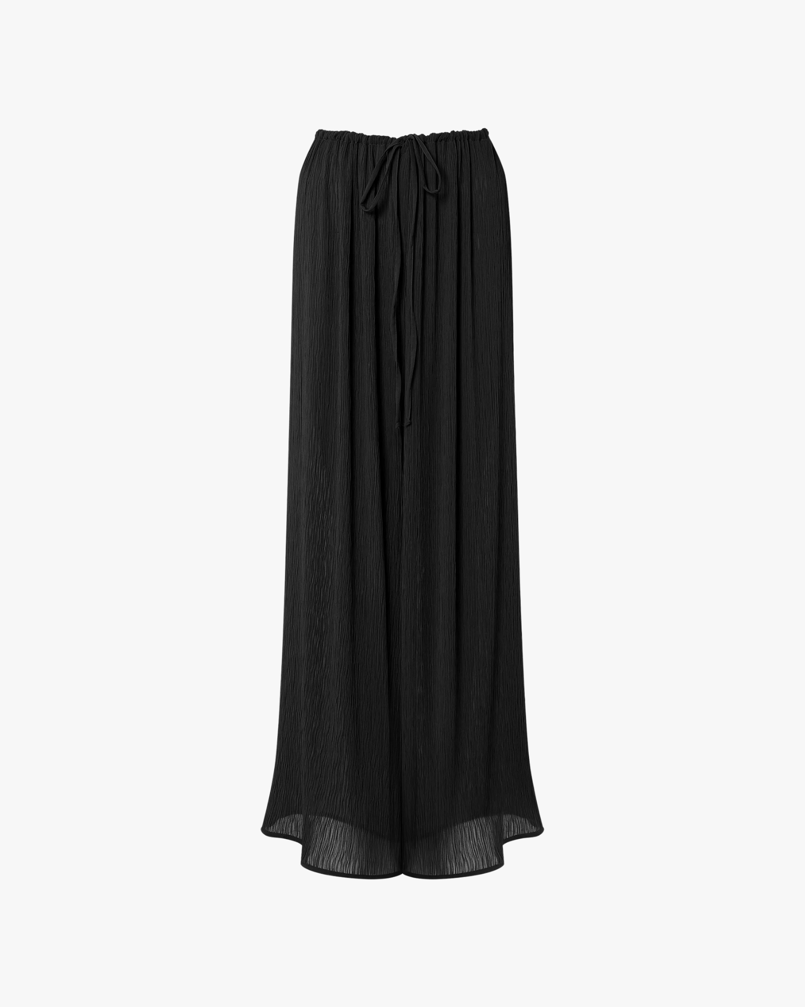 Plisse Pants Black