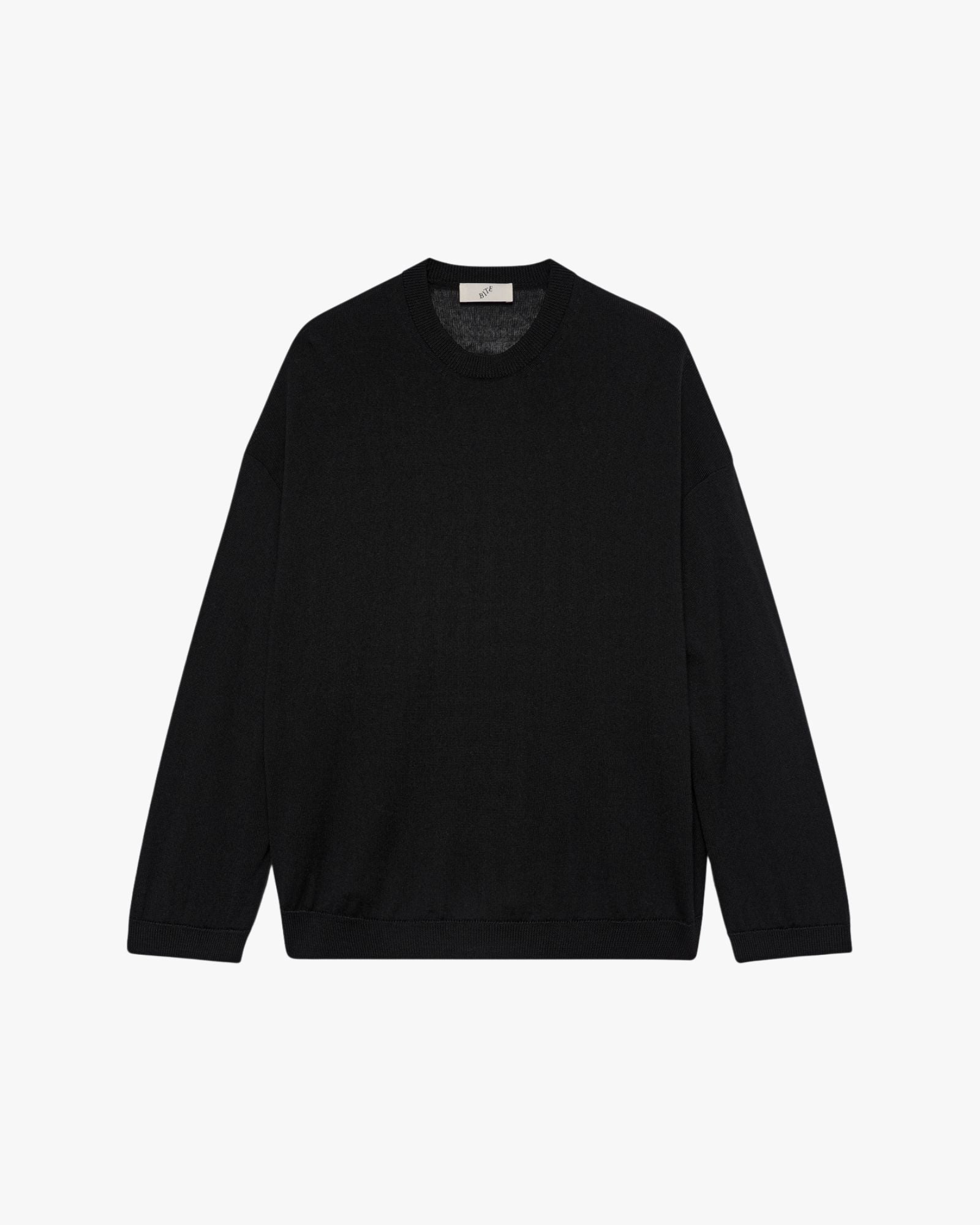 Noe Merino Knit Sweater Black