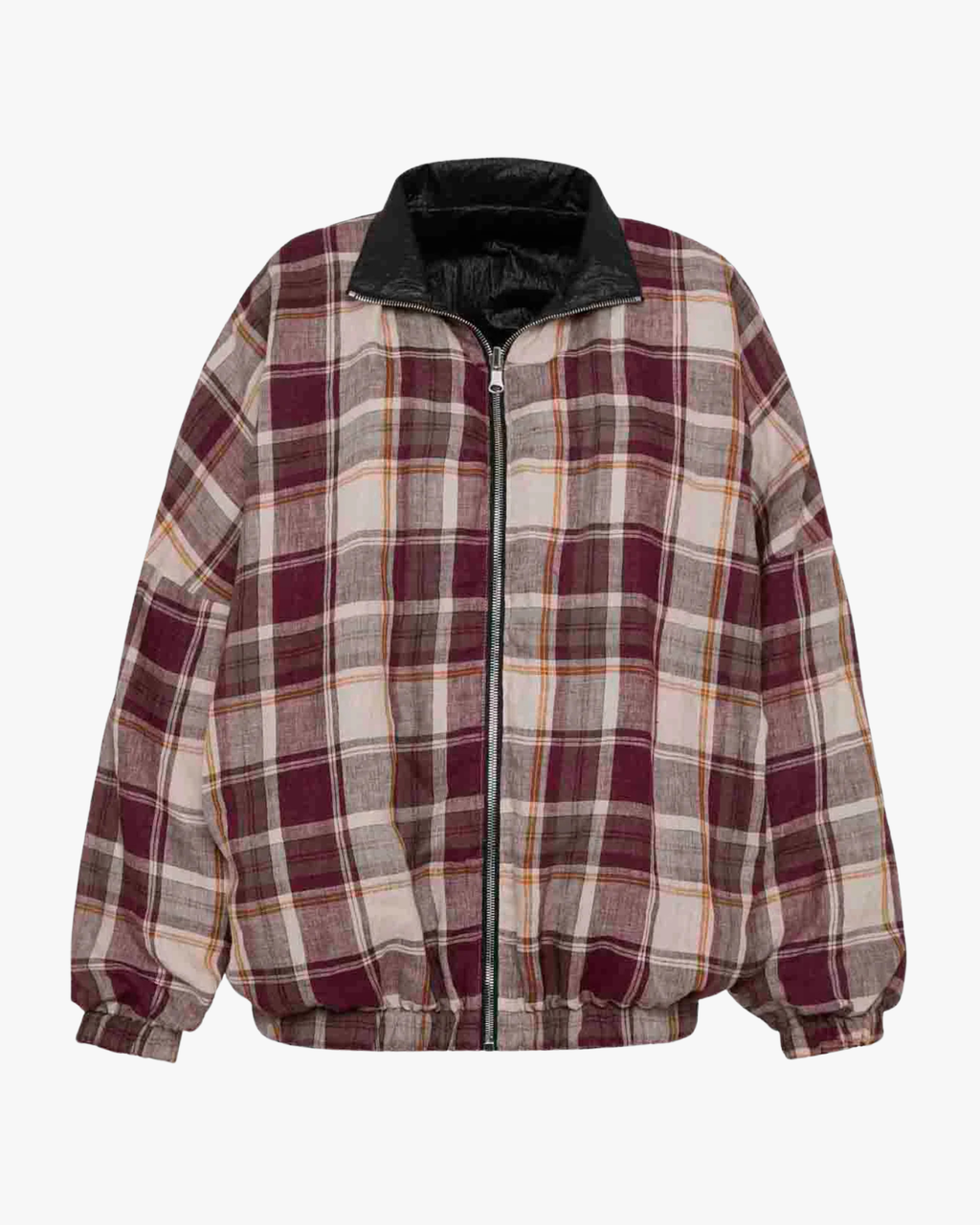 Dua Reversible Jacket - Black and Red Plaid