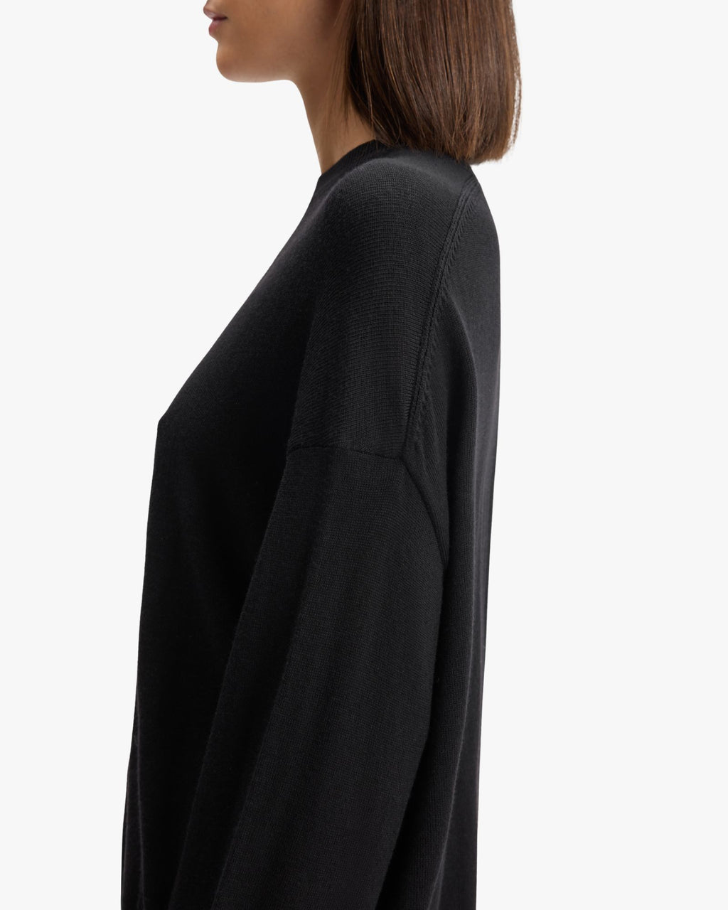 Noe Merino Knit Sweater Black