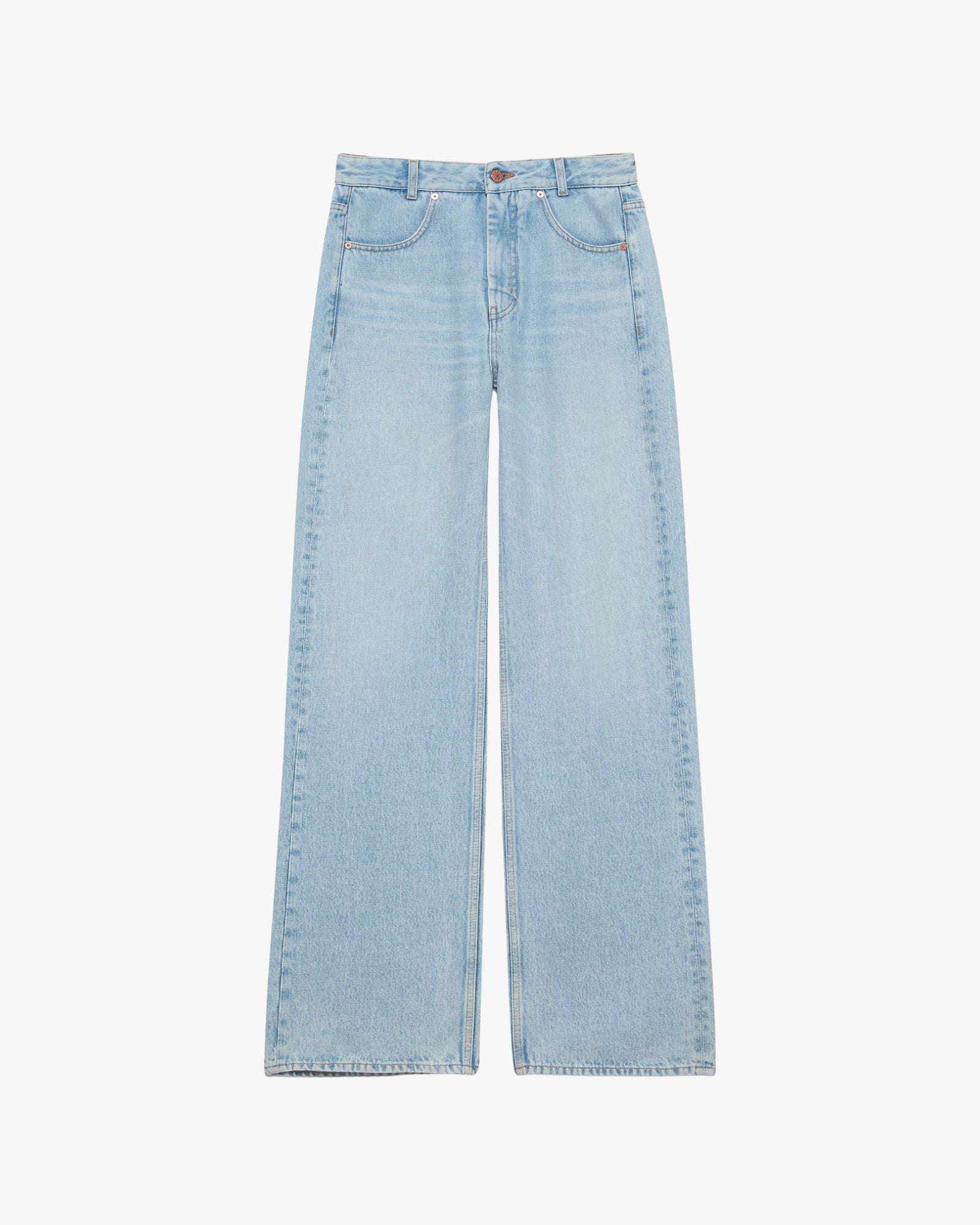 Ease Cotton Denim Pant Brushed Light Blue
