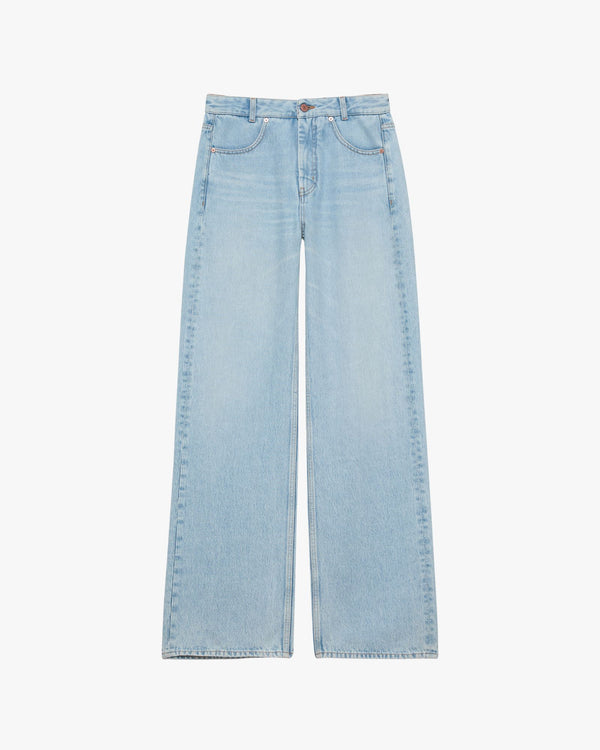 Ease Cotton Denim Pant Brushed Light Blue