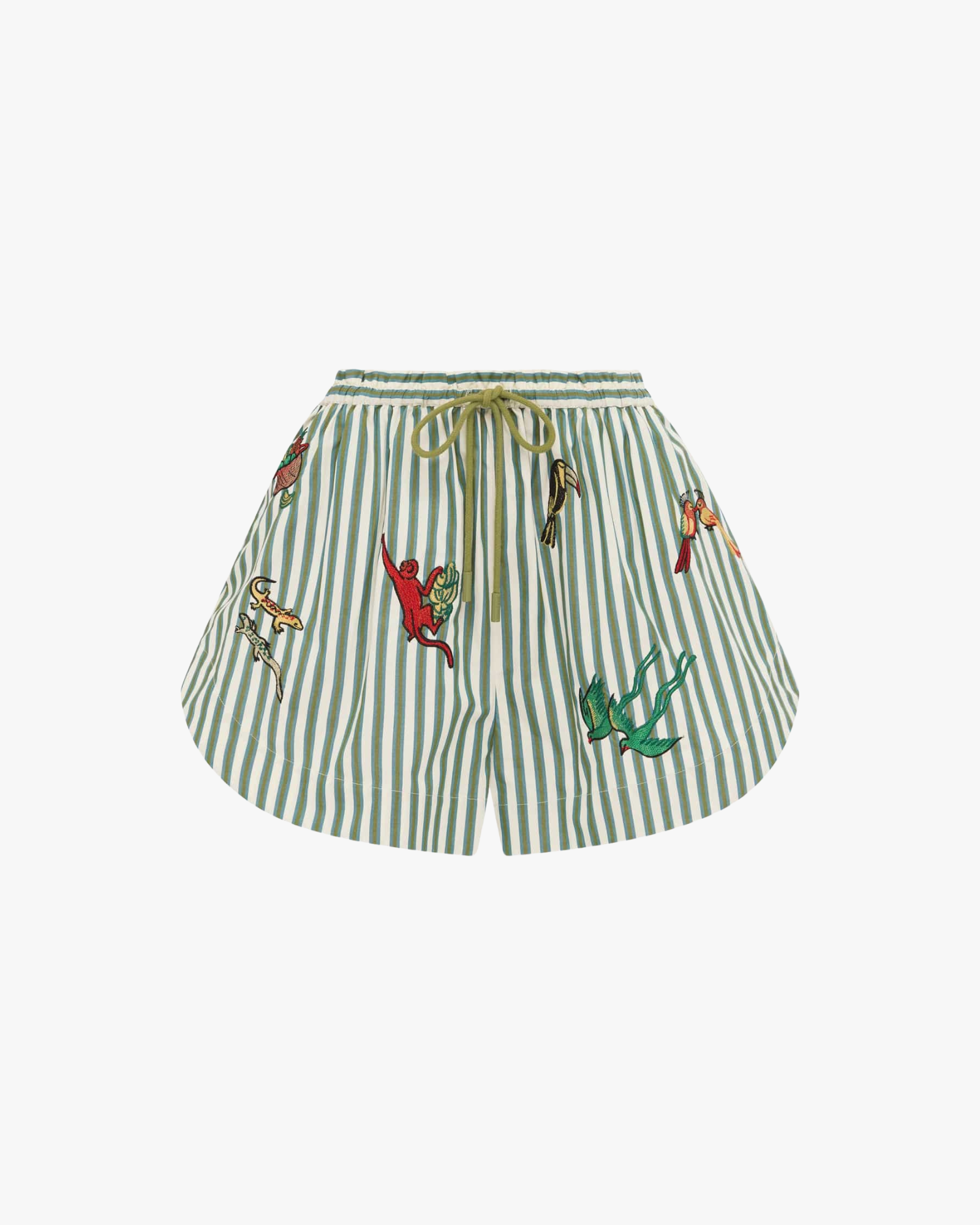 Bisou Embroidered Relaxed Fit Short Stripe