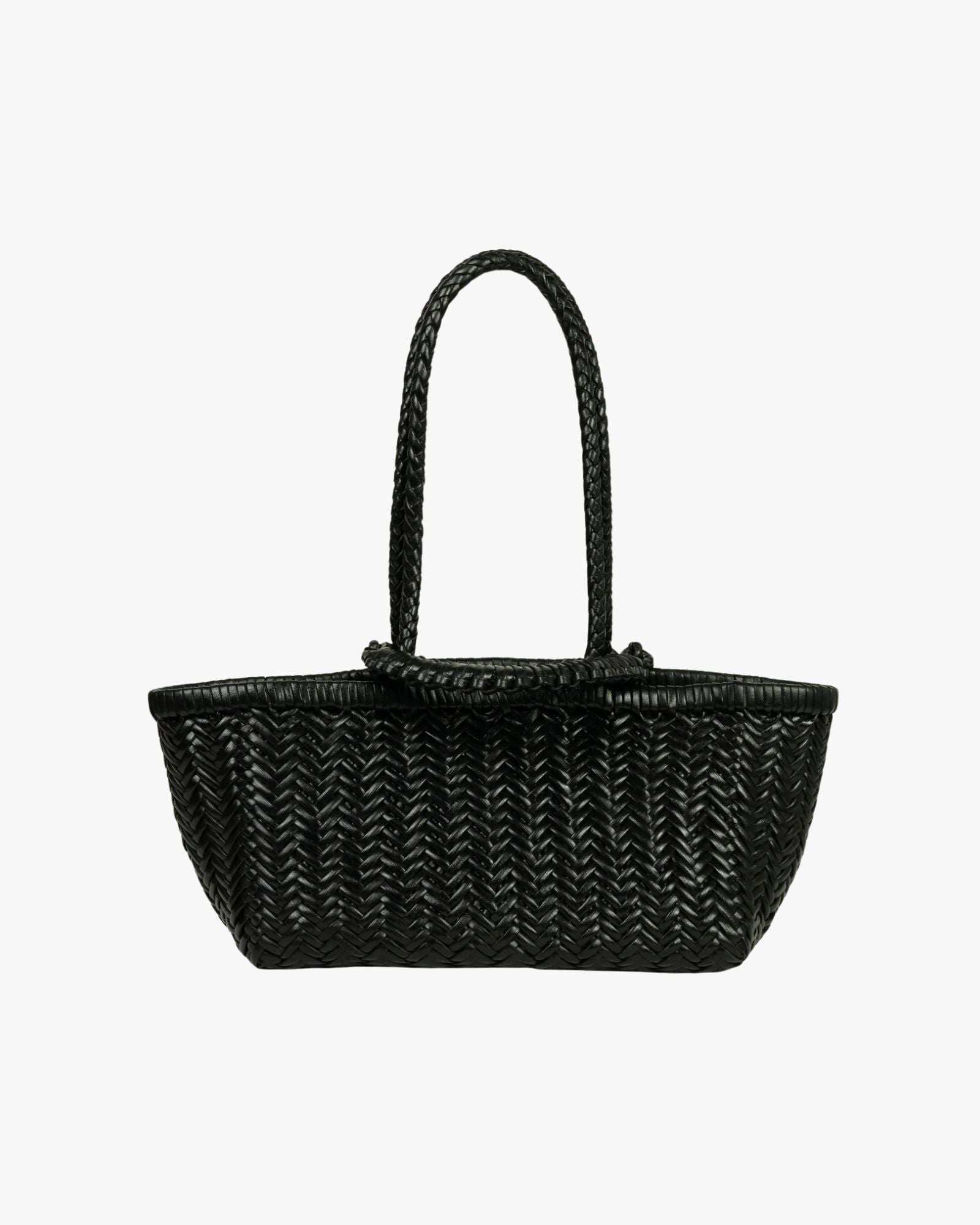 Pazar Tote Boat Handwoven Black