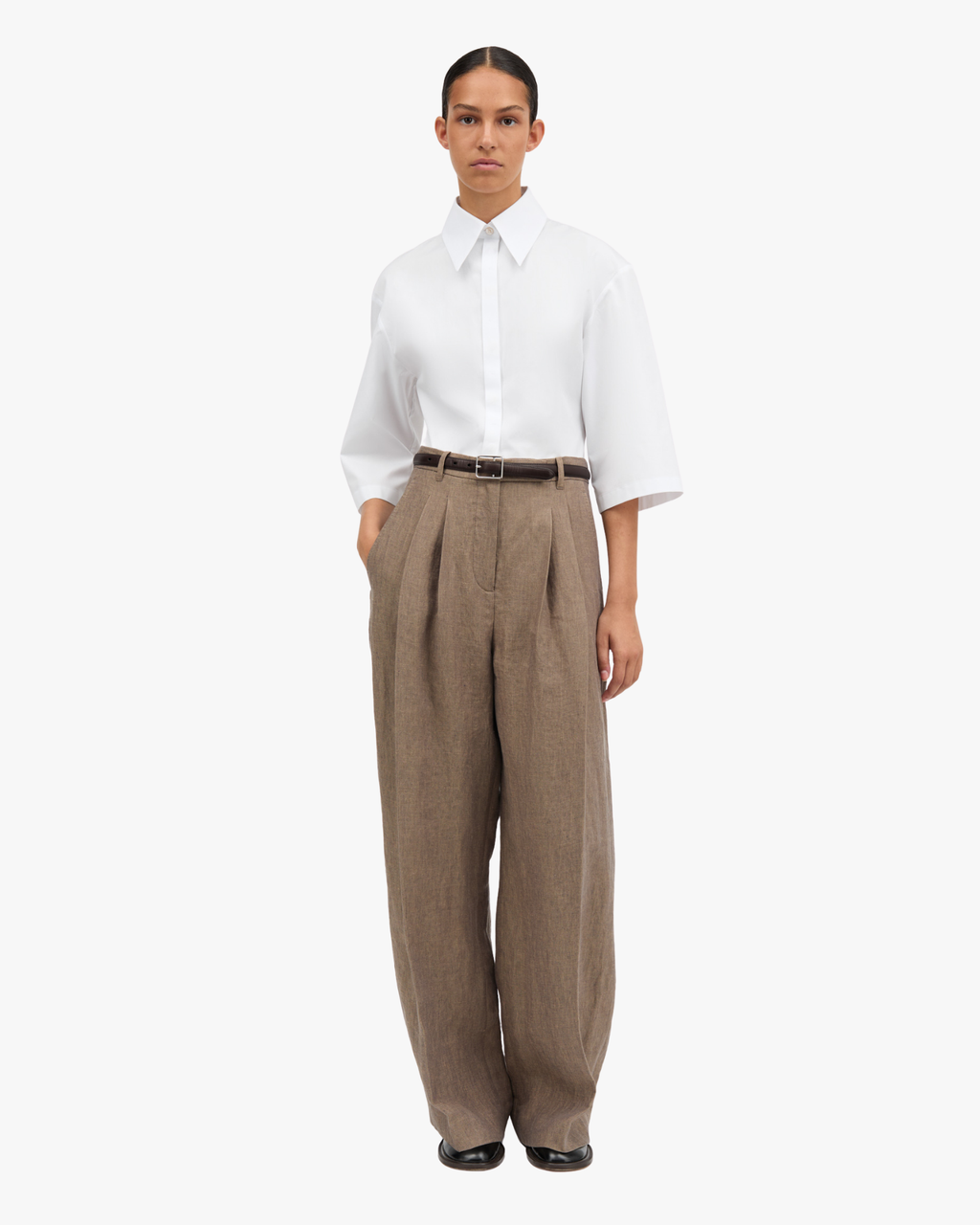 Pemma Linen Hemp Tailored Pants