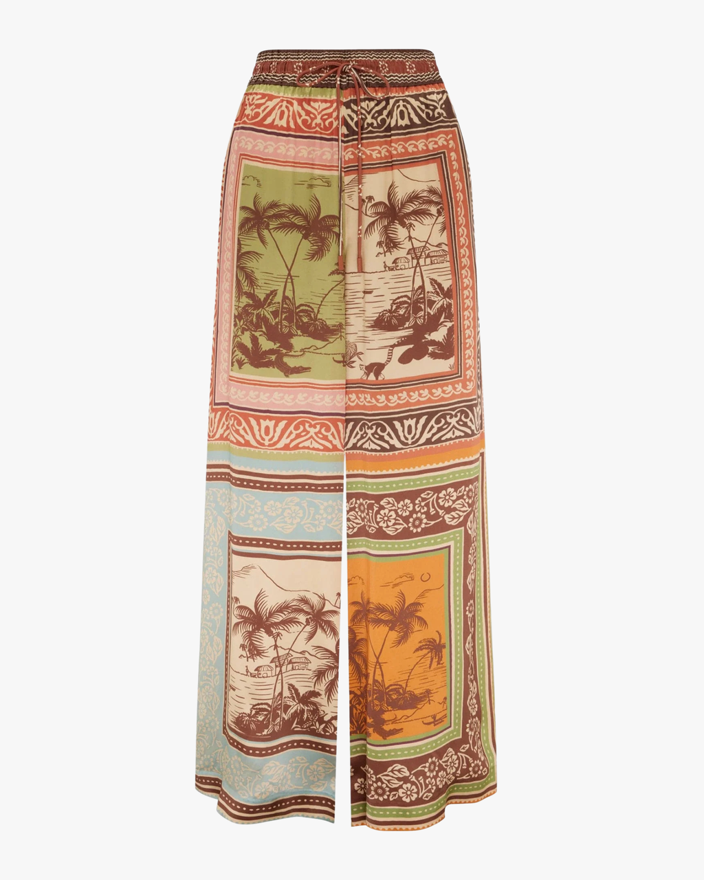 Relaxed Alberta Silk Pant Multi