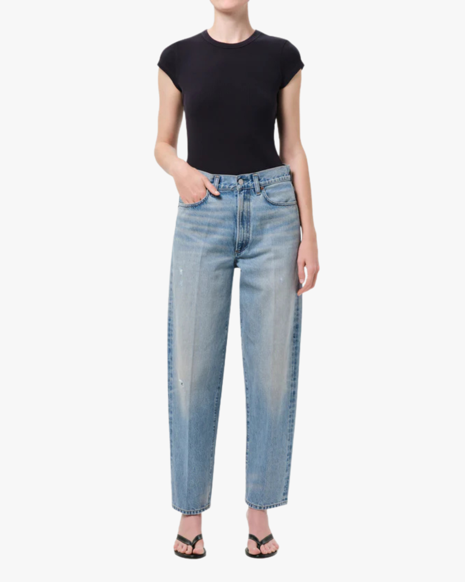 80S Jean High Rise Vintage Taper