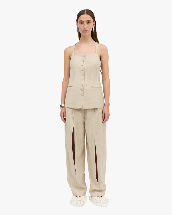 True Soft Wool Tailored Fitted Vest