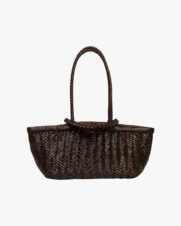 Pazar Tote Boat Handwoven Brown
