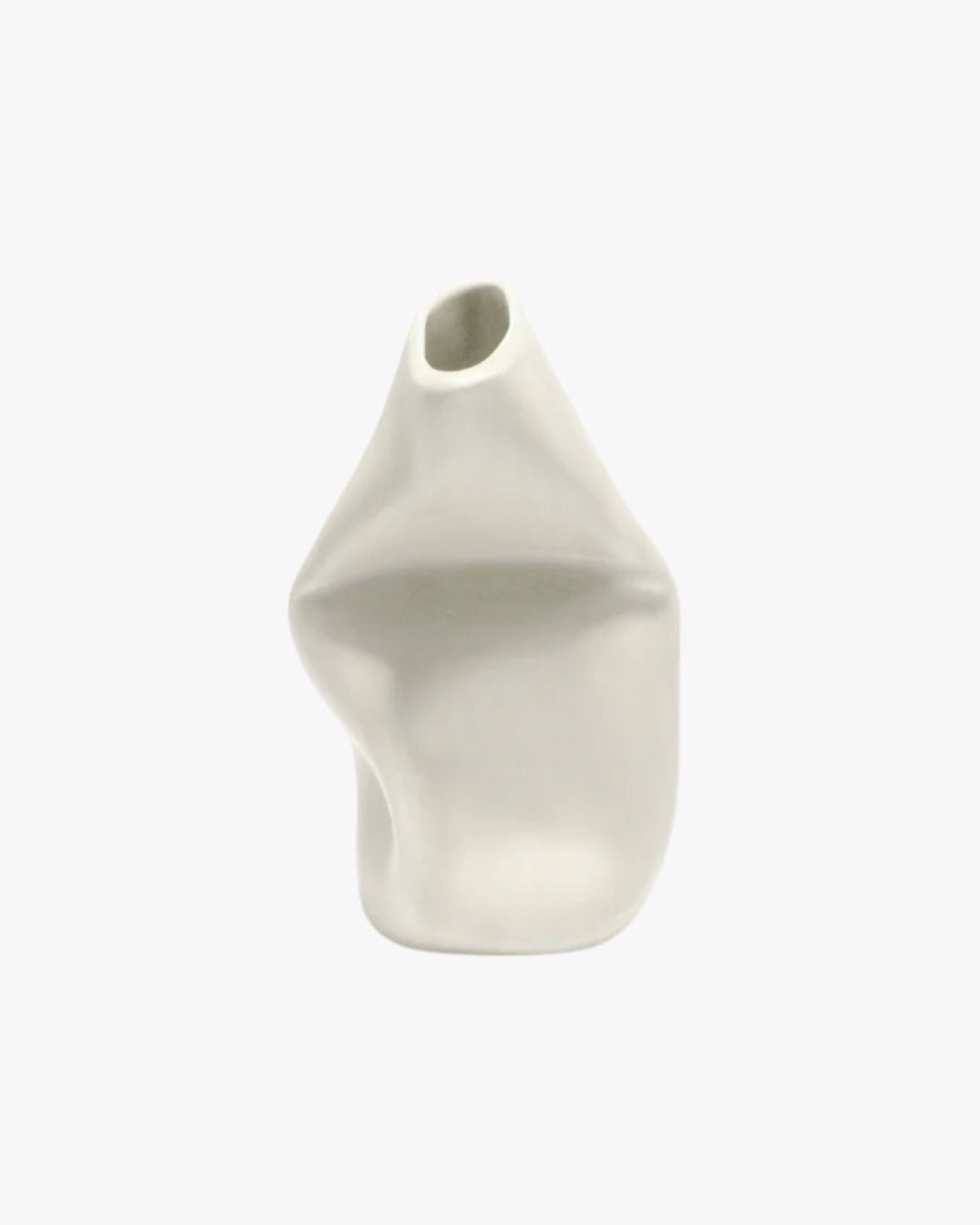 Yesterday is History Small Vase Matte White