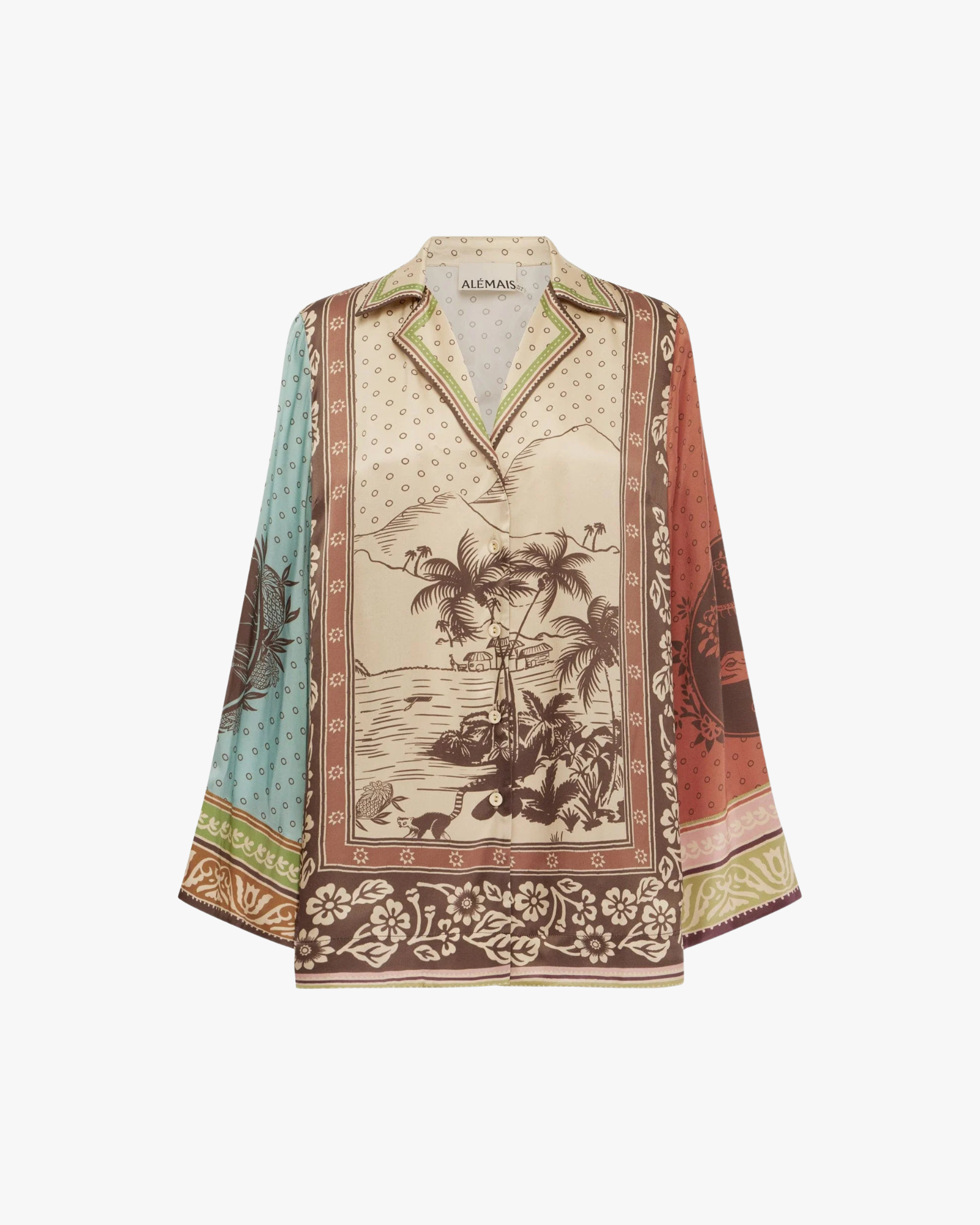 Relaxed Alberta Silk Shirt Multi