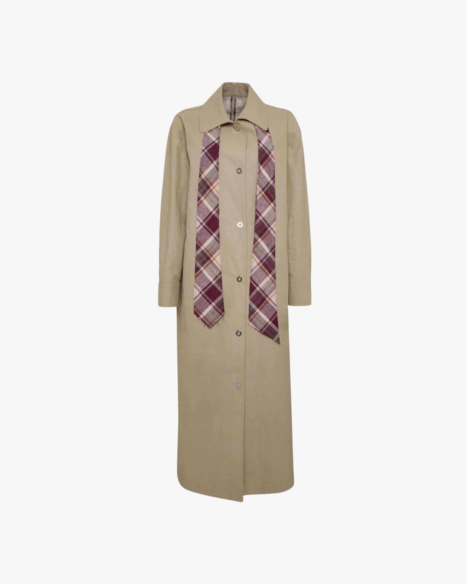 Trench Victoria Glazed Linen Peanut