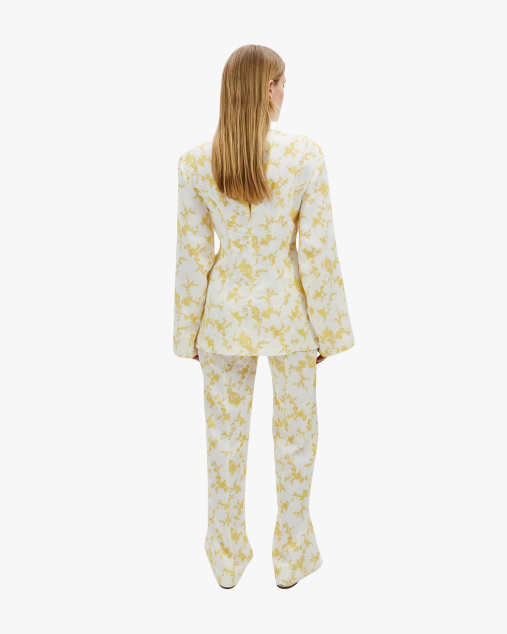 Straight-Cut Relaxed Printed Trouser