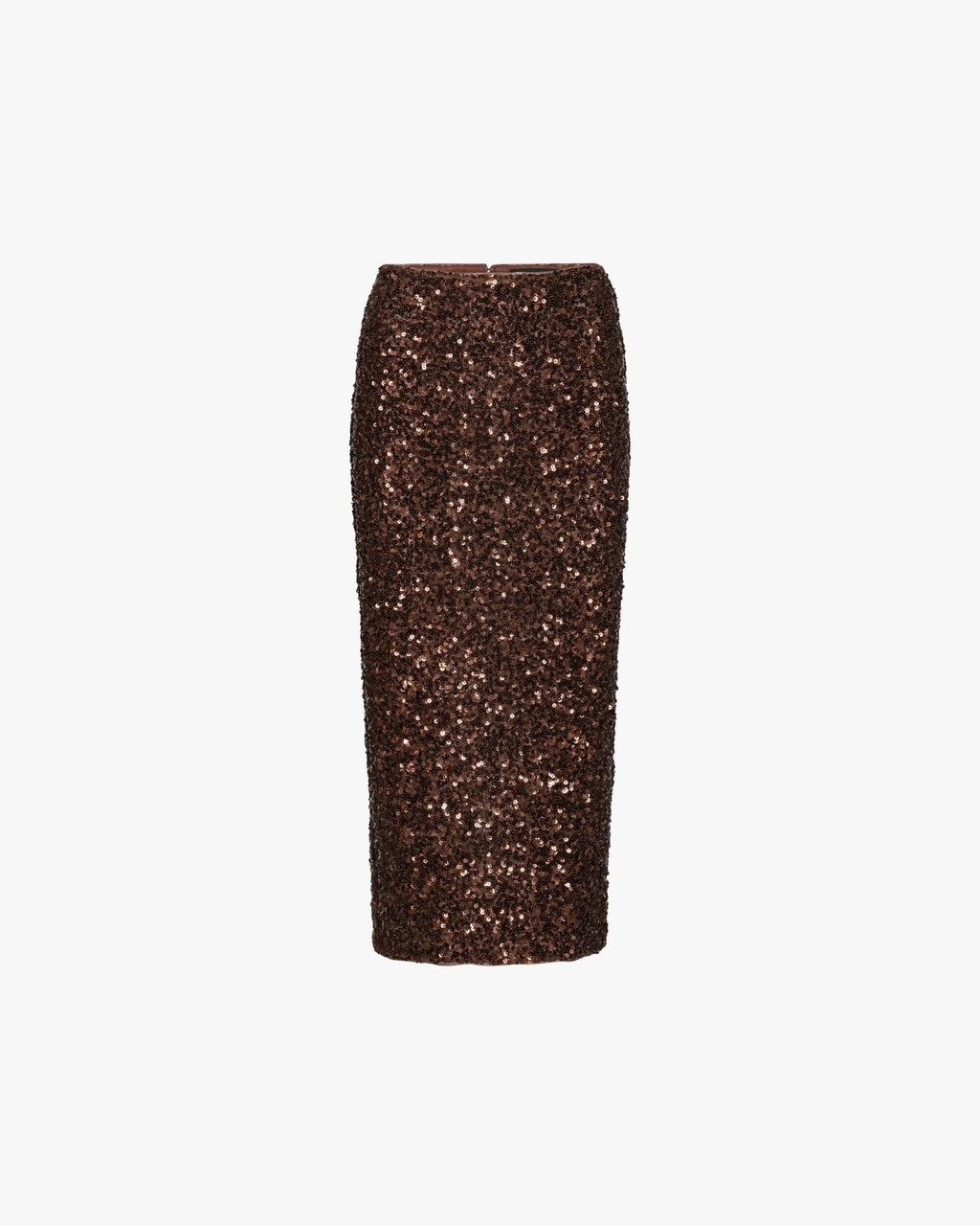 Sequin Pencil Skirt Burgundy