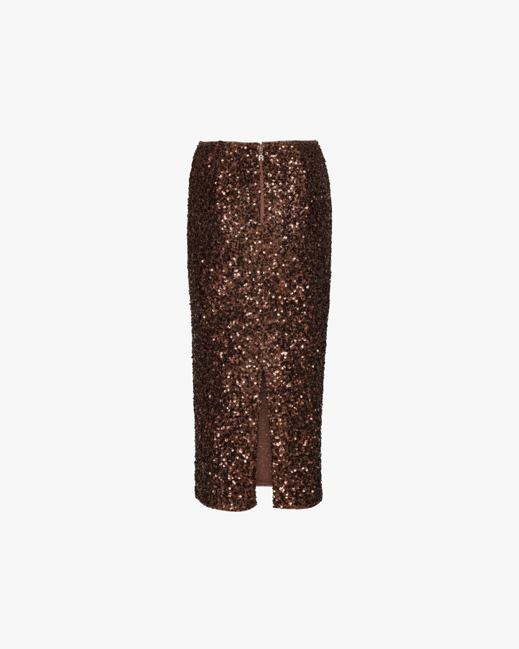 Sequin Pencil Skirt Burgundy
