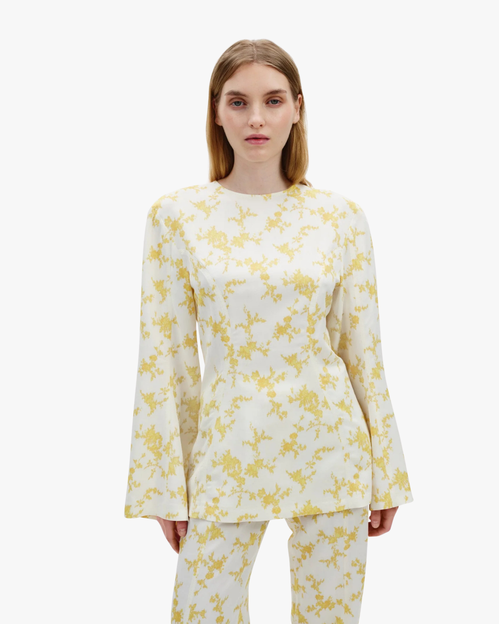 Sculpted Printed Blouse