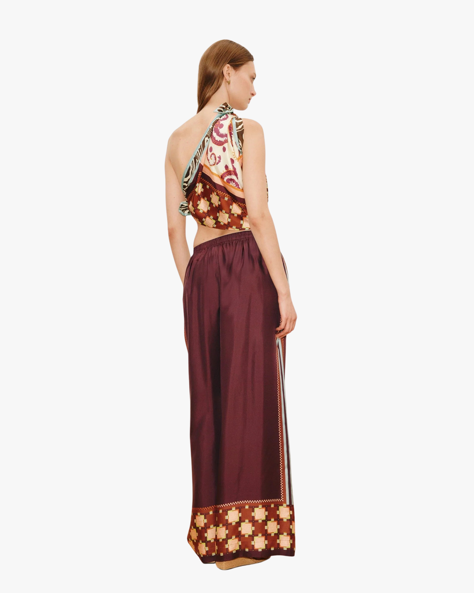 Wilson Silk Relaxed Jogger Pants Multi