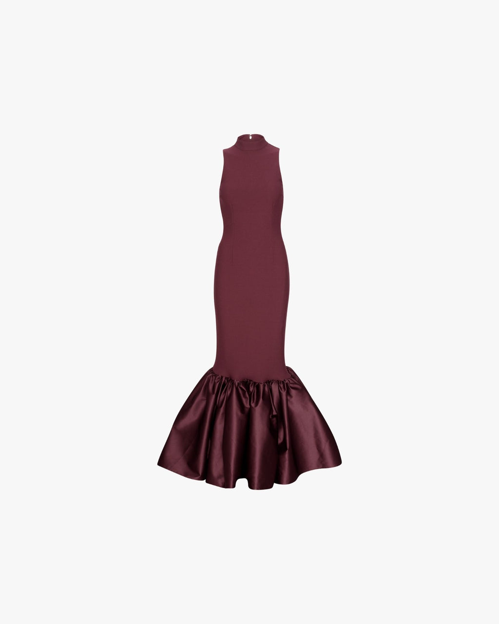 Fitted Maxi Dress Burgundy
