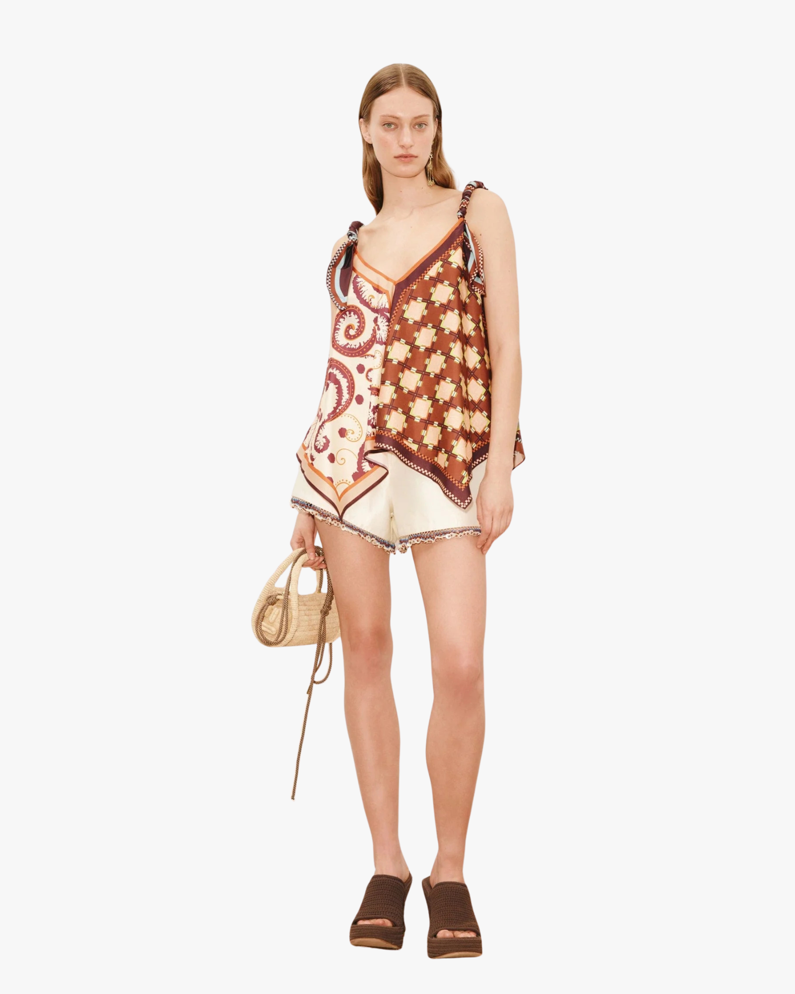 Wilson Silk Scarf Print Cami Top