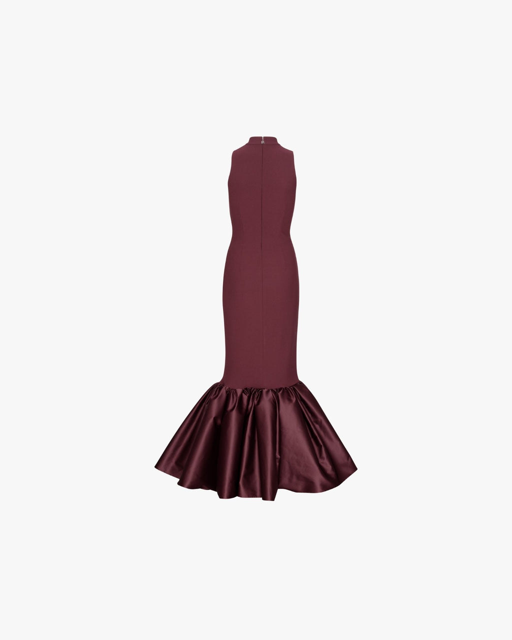 Fitted Maxi Dress Burgundy