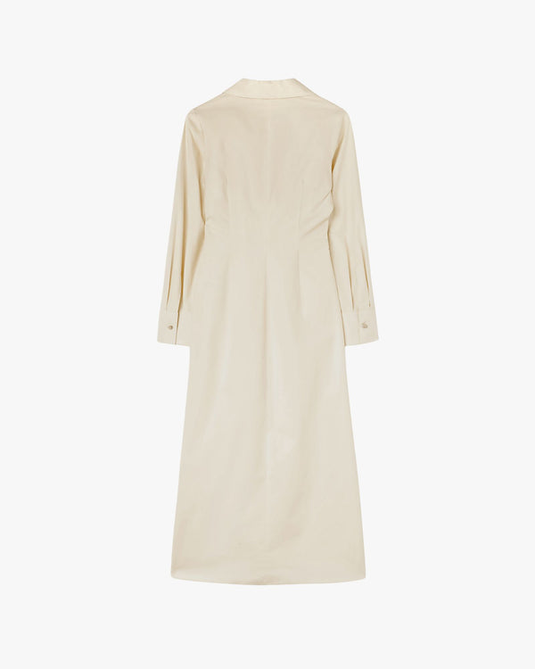 Popeline Cotton Stretch Dress Butter