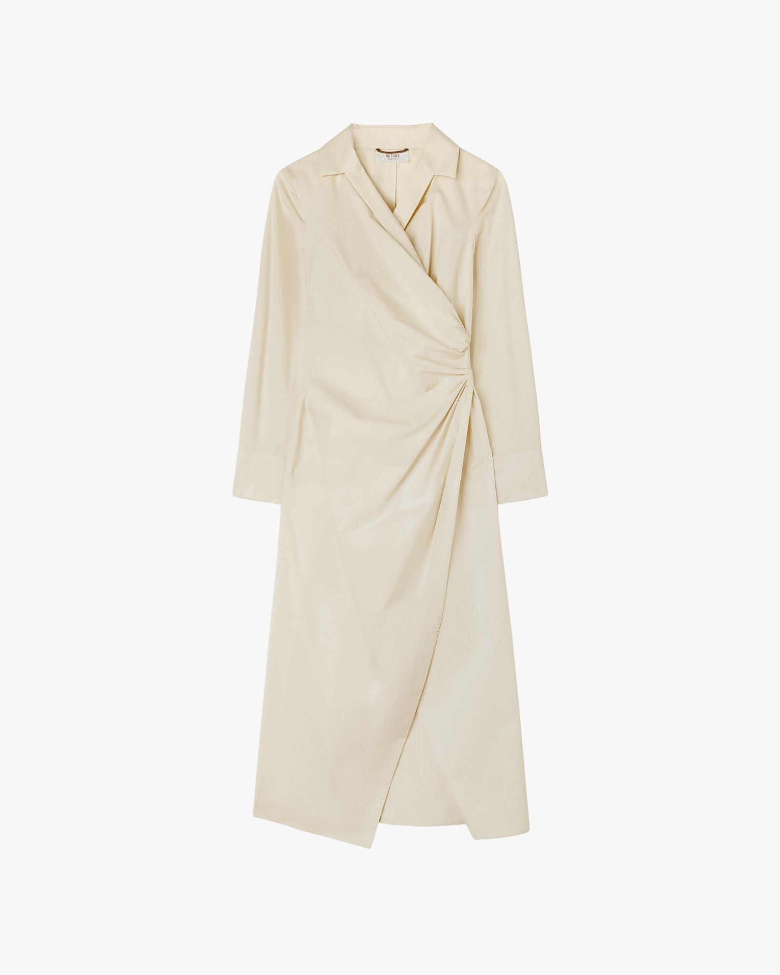 Popeline Cotton Stretch Dress Butter