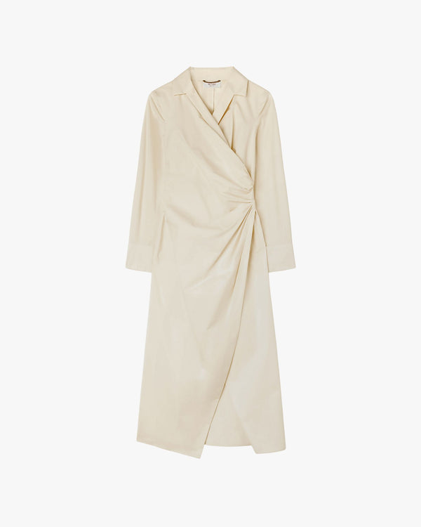 Popeline Cotton Stretch Dress Butter