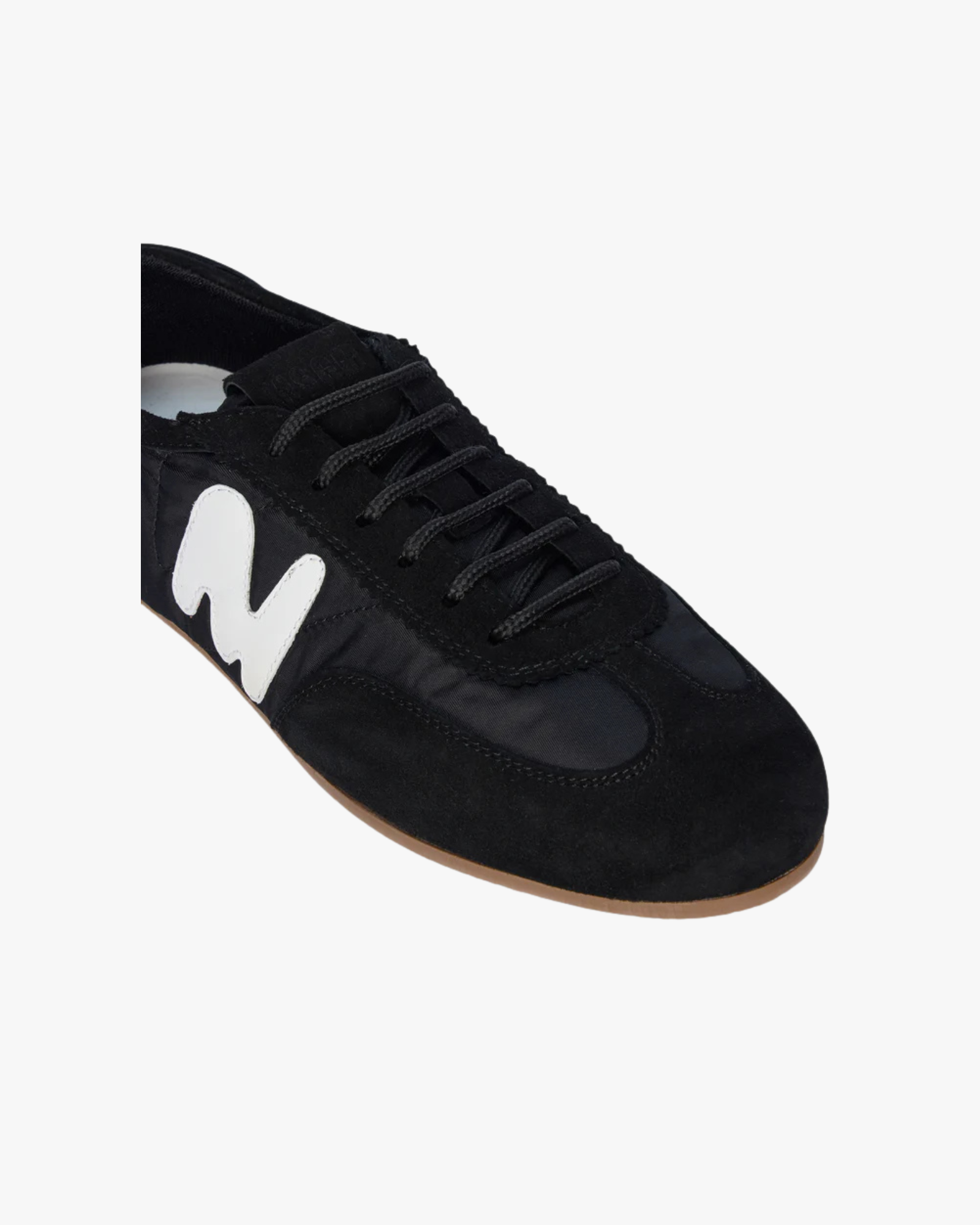 Black Super Flat suede sneakers