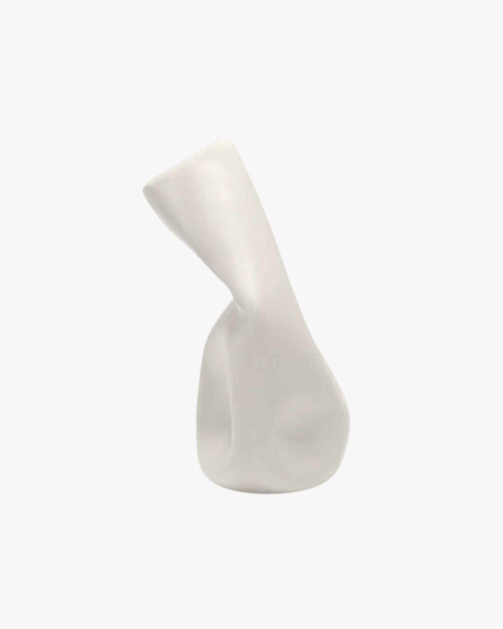 Yesterday is History Small Vase Matte White