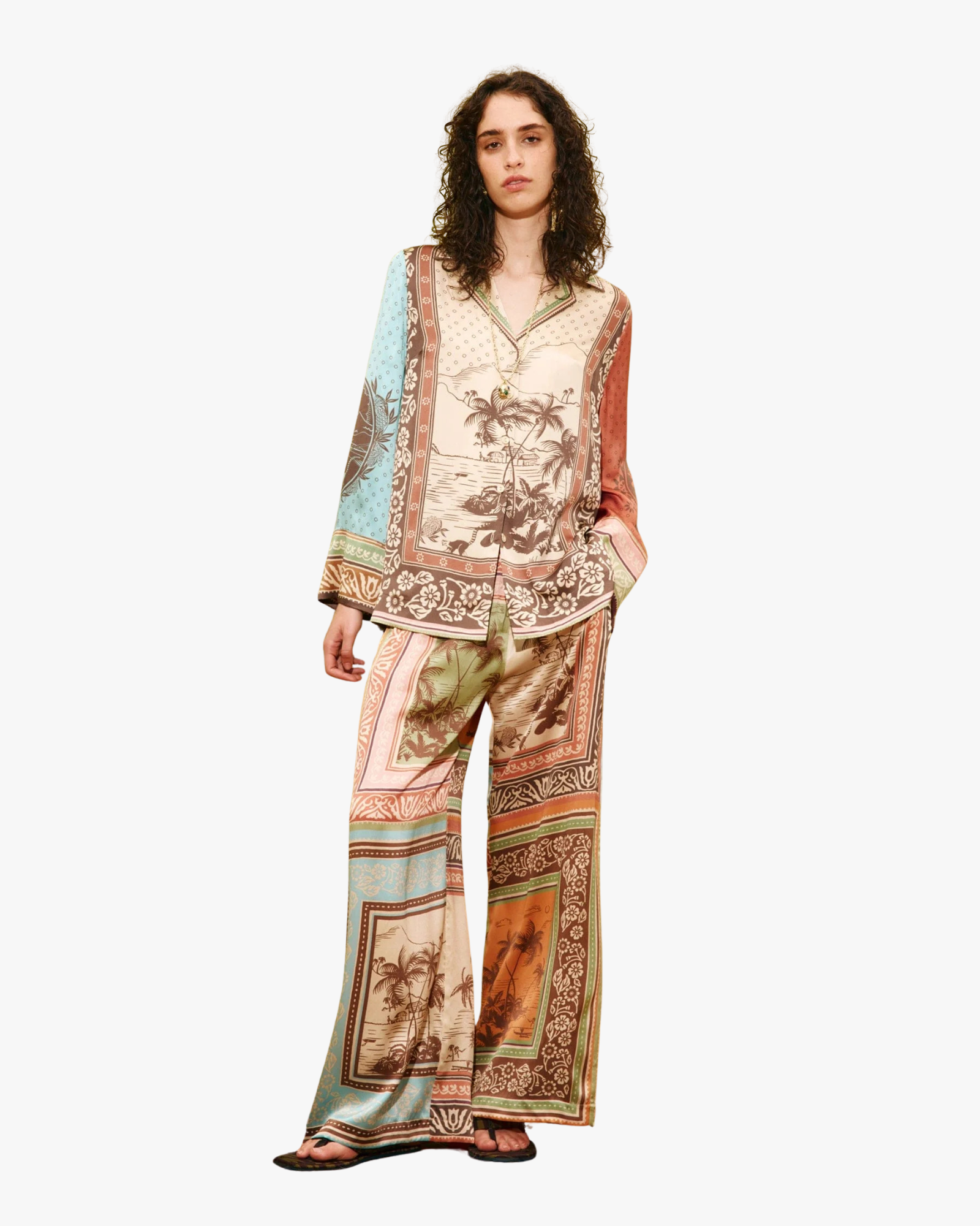 Relaxed Alberta Silk Shirt Multi