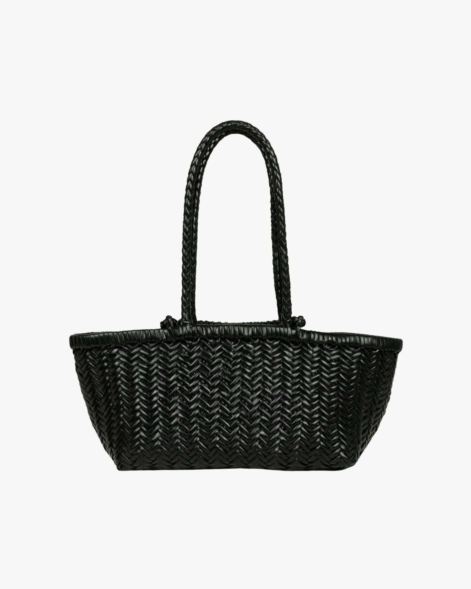 Pazar Tote Boat Handwoven Black