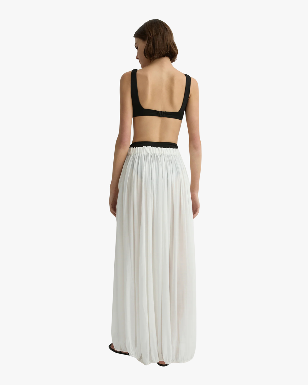 Cremona Balloon Skirt White