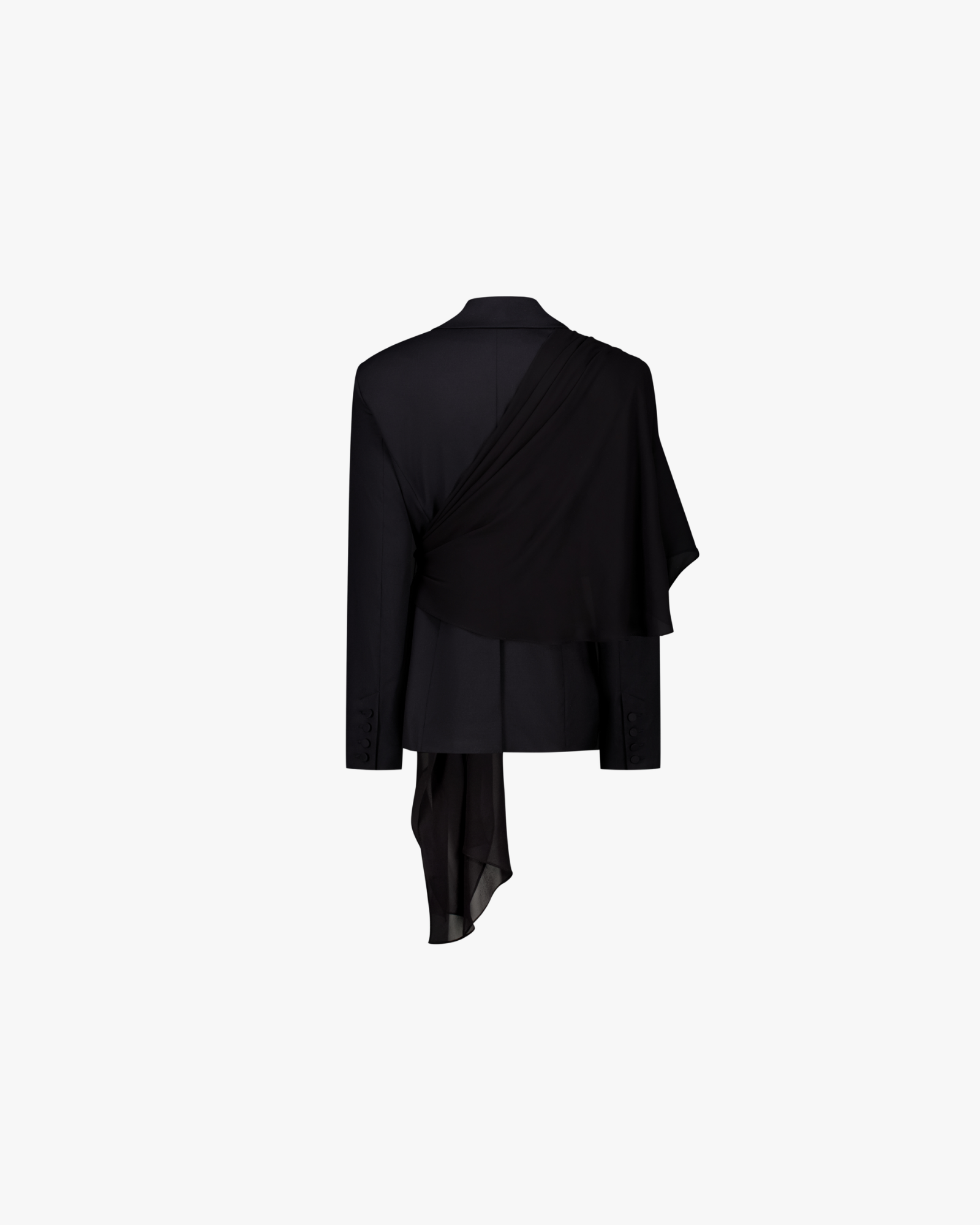 Ja048 Wool Suiting Black