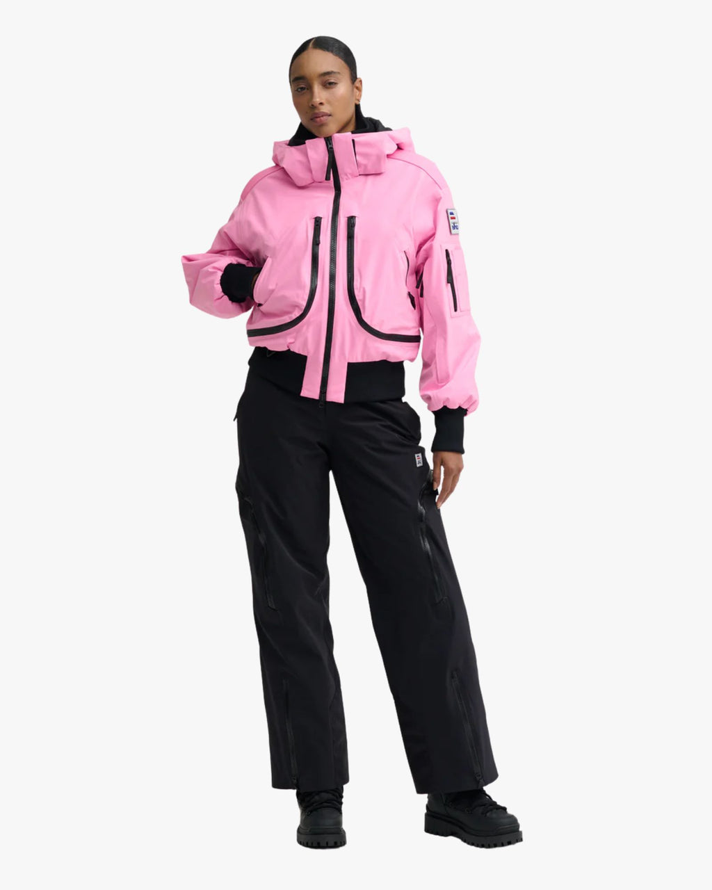 Nova 3L Padded Perfomance Bomber Pink Jacket