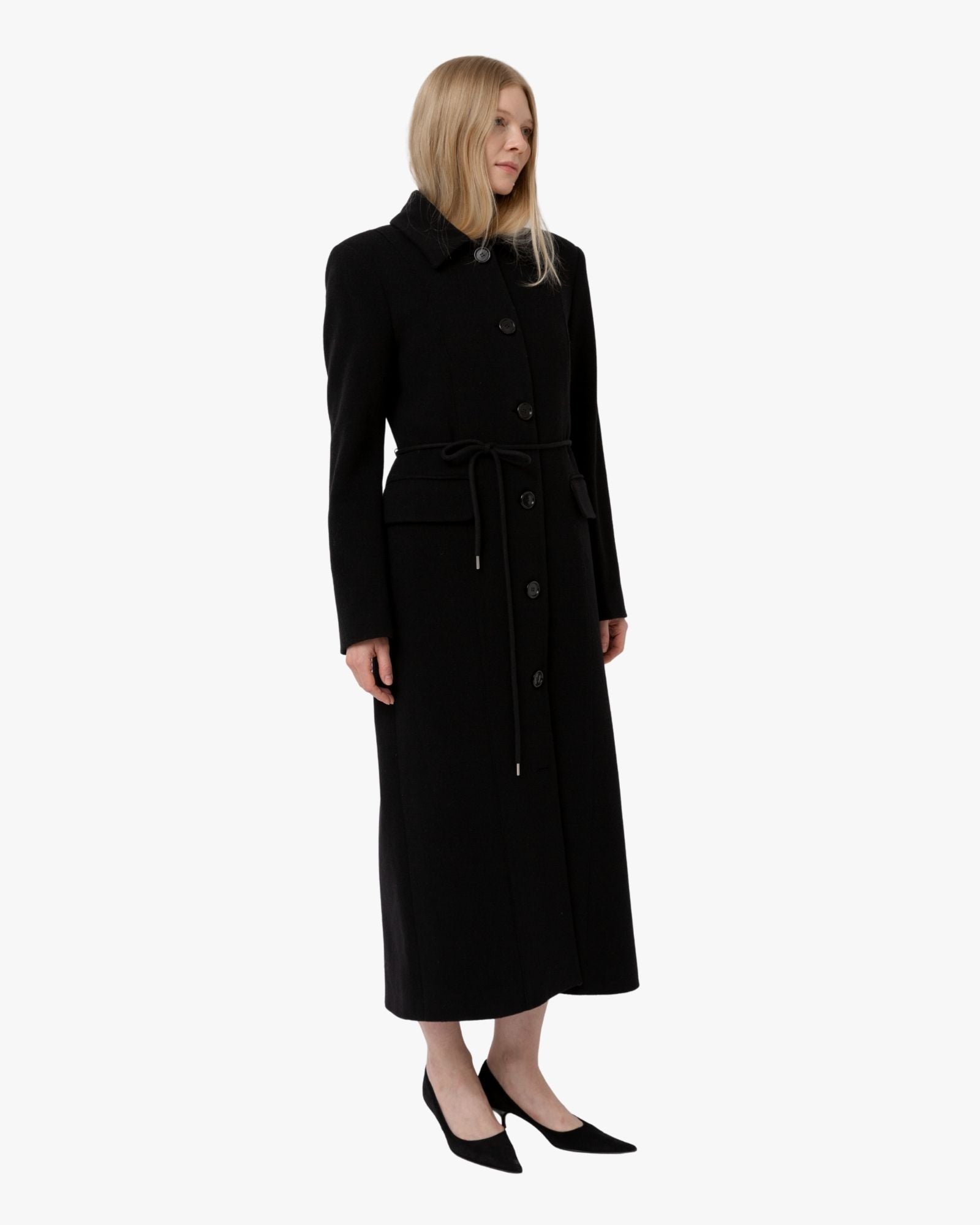 Structured Coat Julie in Wool Black
