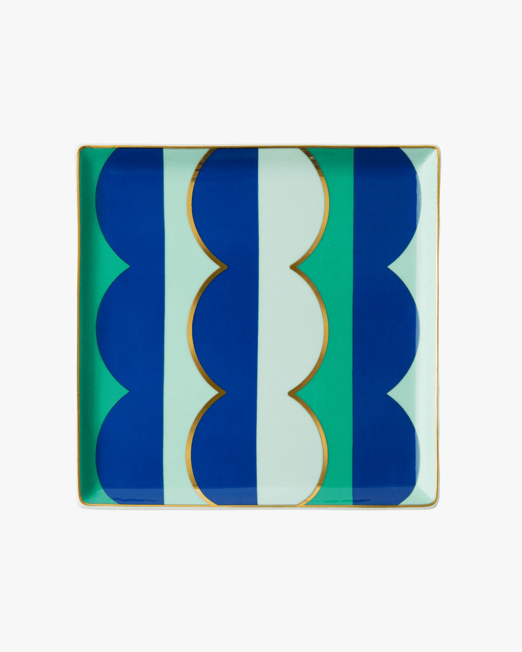 Blue Riviera Wave Ceramic Tray